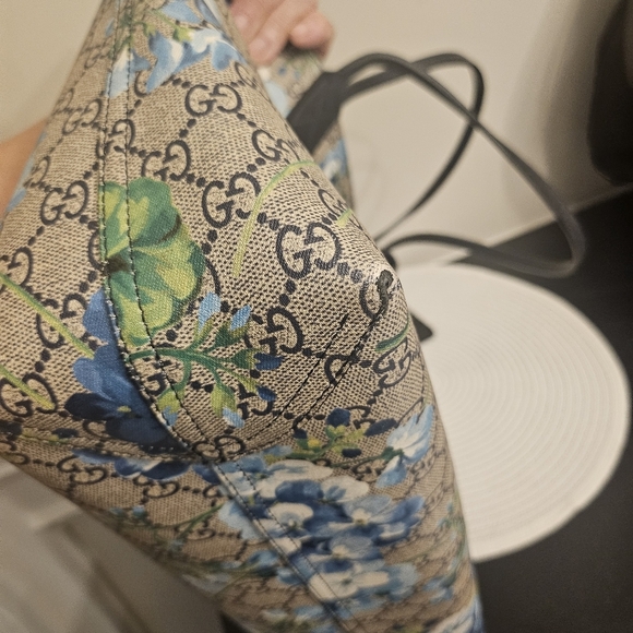 Gucci Bloom Floral Blue Tote Bag - Reversible - Picture 11 of 16